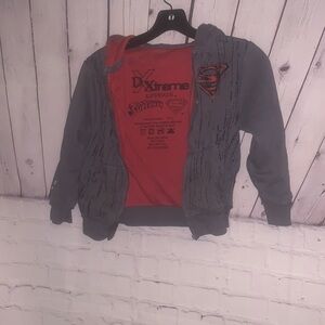Dx-Xtreme Gray and Red Kids Jacket